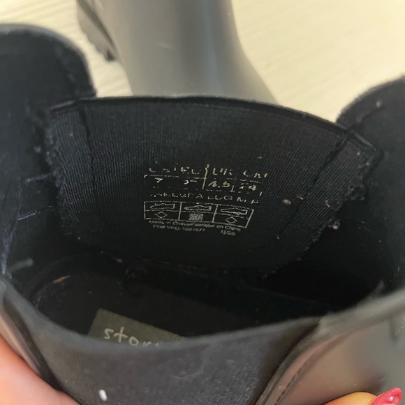 Storm by Cougar Black Chelsea Waterproof Rain Boots - Size 7 - Picture 9 of 10